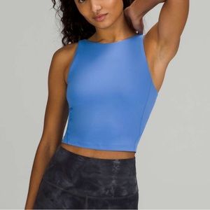 NWT Lululemon Align High-Neck Tank Top Blue Nile size 4